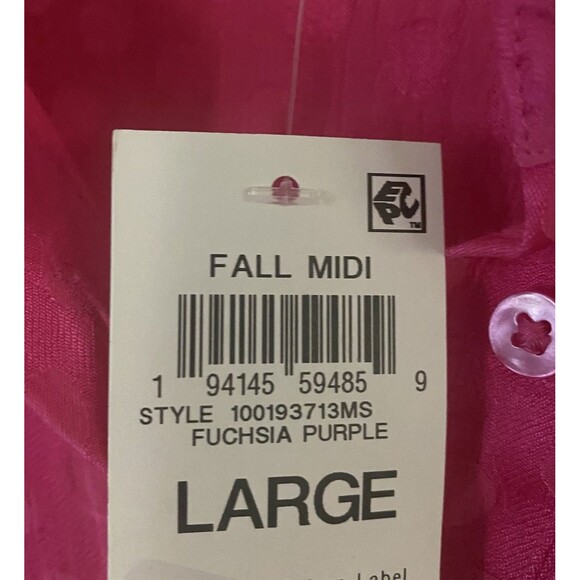 NWT On 34th Women's Tonal Pink Dot Jacquard Cap Sleeve Midi Shirtdress Macy's - Picture 8 of 9